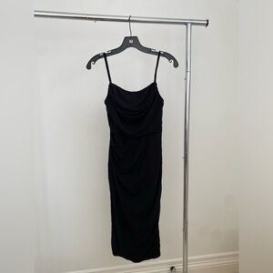 XinFSH Black Midi Corset Dress Size Small